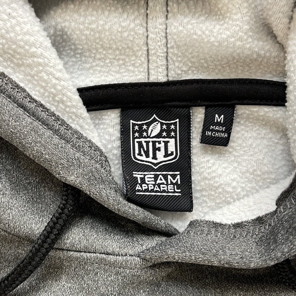 NFL Pittsburgh Steelers Team Apparel Zip Pocket Fleece Lined Hoodie-Medium - Picture 7 of 10